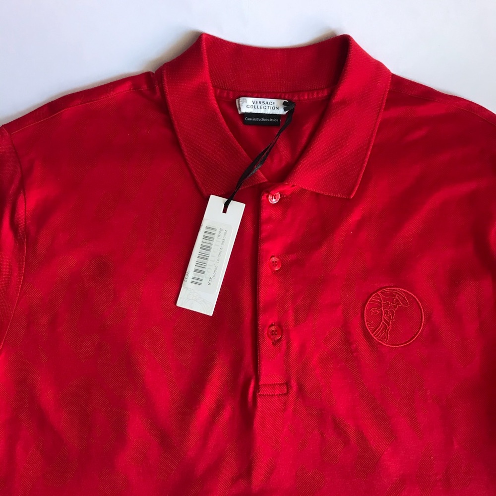 Red Versace Polo